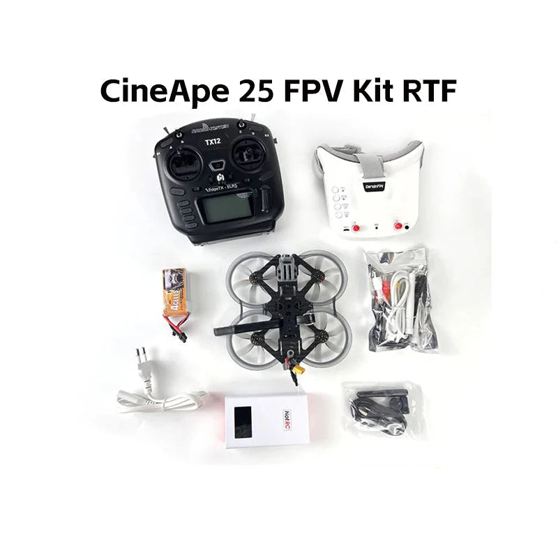 DarwinFPV CineApe 25 112mm 4S Cinematic Whoop Analog/ AVATAR MINI HD 1504 3600KV Motor FPV Racing RC Drone FPV Kit RTF
