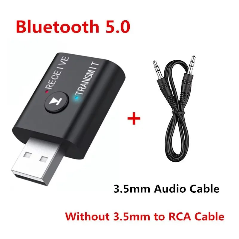 Bluetooth 5.0 Transmitter Receiver 3.5mm AUX Jack RCA USB Dongle Stereo Wireless Audio Adapter for TV Car Kit Speaker Headphone - Image 7