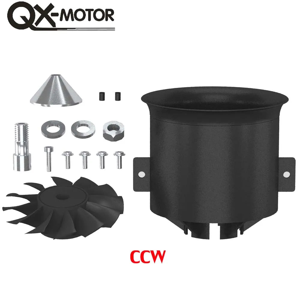 QX-MOTOR 70mm 12Blade Ducted Fan EDF with 6S Brushless Motor use 100A ESC Suitable for Jet Helicopter Drone Fixed-wing Parts - Image 14