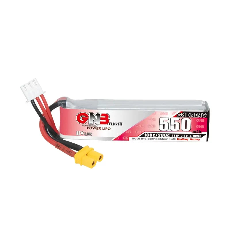 GNB HV 7.6V 550mAh 100C/200C Lipo Battery Tinyhawk For RC Helicopter Quadcopter FPV Racing Drone Spare Parts 2S Battery - Image 7
