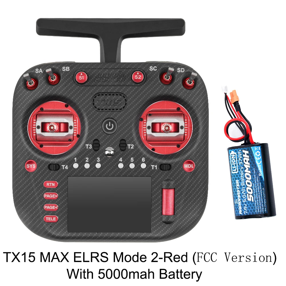 Radiomaster TX15 Max 3.5inch IPS Touchscreen Radio Controller ExpressLRS With AG02 CNC Hall Gimbal Built-in Gyro Microphone - Image 13