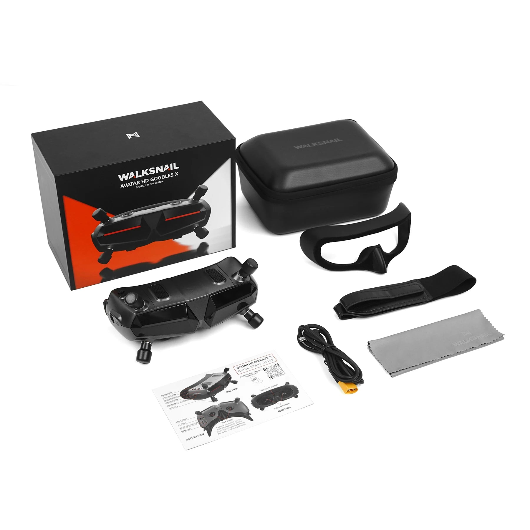 Caddx Walksnail Avatar HD Goggles X 5.8G Digital Transmition FPV Goggles Analog And Digital HDMI Video 1080P Head Tracker - Image 6