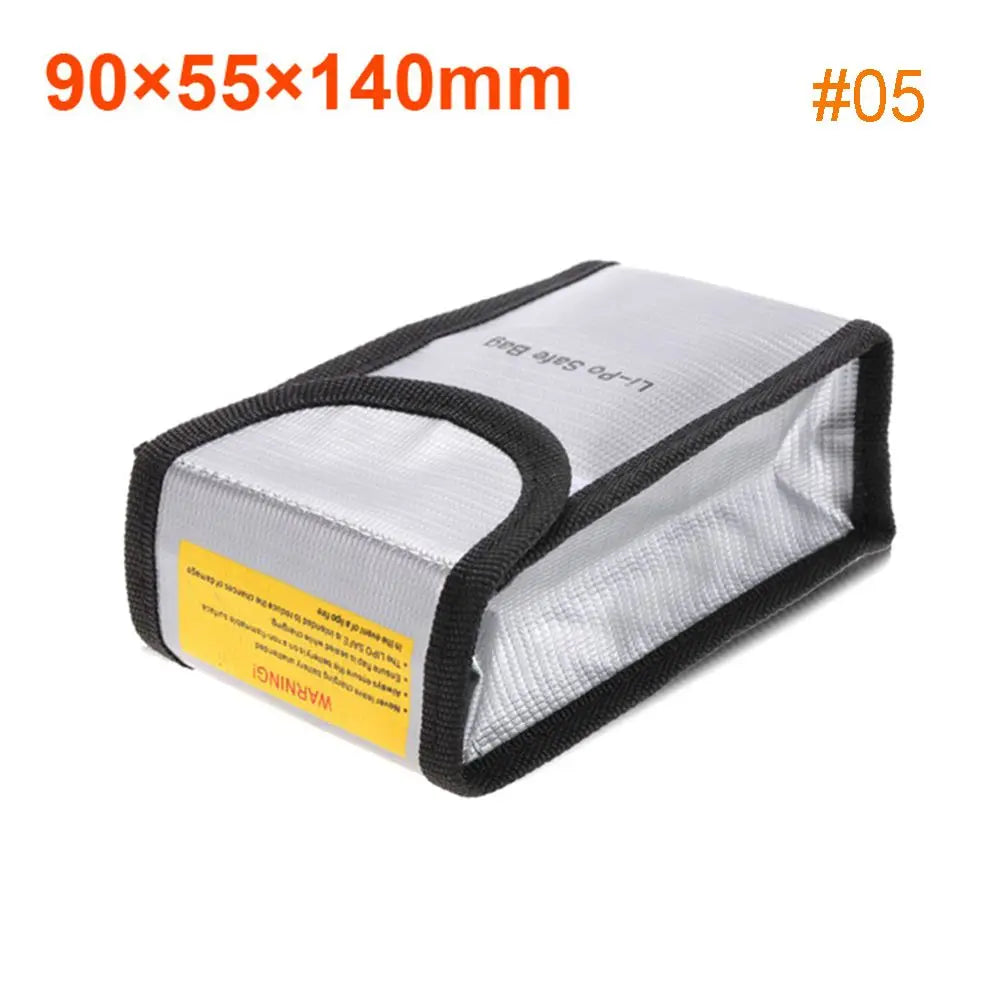 1Pc Silver RC LiPo Battery Safety Bag Fireproof Waterproof Explosion-proof Guard Charge Sack Practical Charging Protection - Image 9