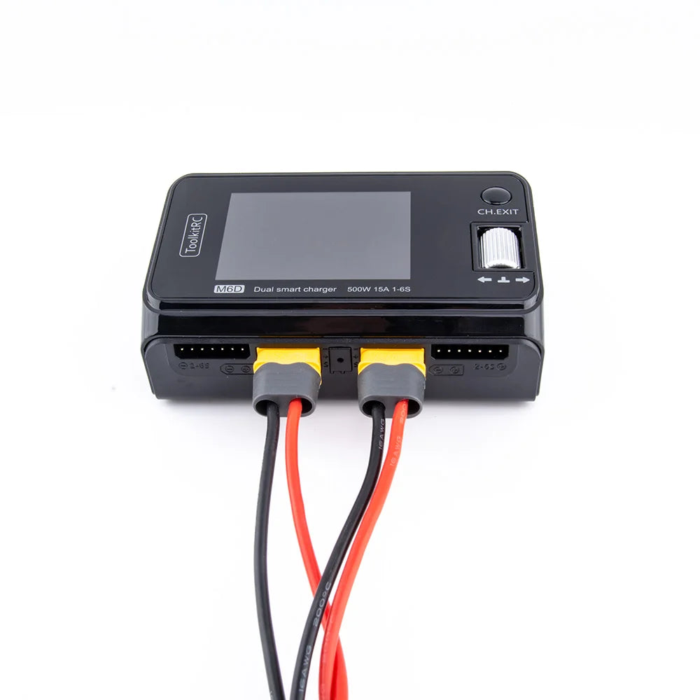 ToolkitRC M6D V3 500W 15A DC Dual Channel MINI Smart Charger Discharger For 1-6S Lipo Battery FPV Model Spare Part Replace M8 - Image 5