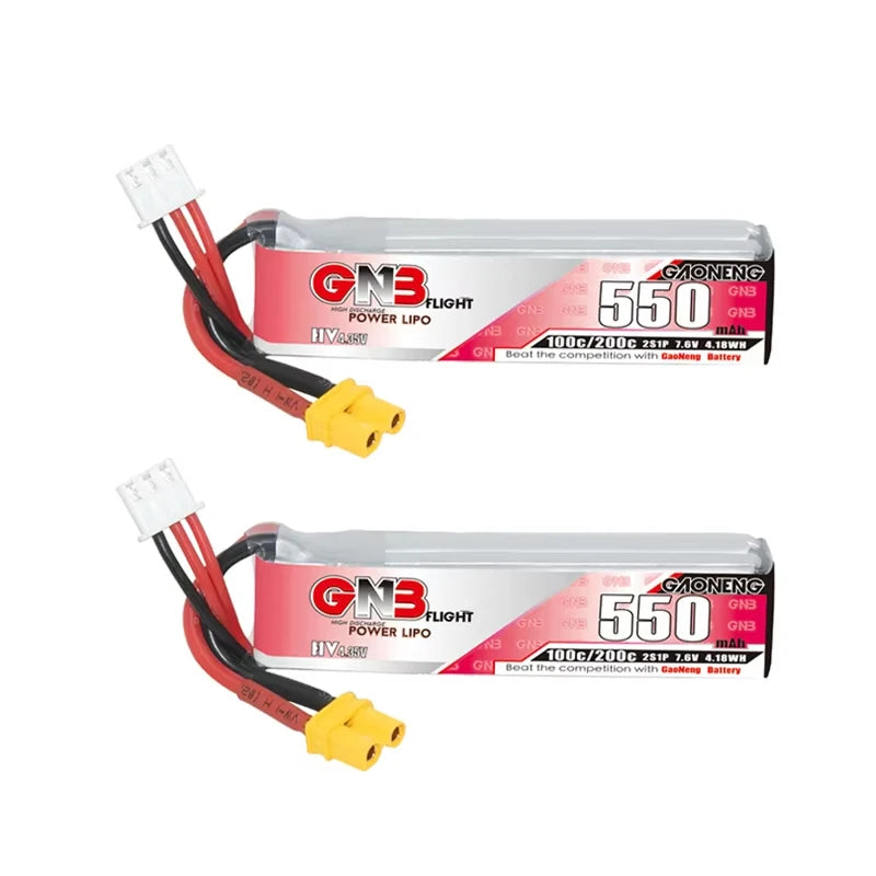 GNB HV 7.6V 550mAh 100C/200C Lipo Battery Tinyhawk For RC Helicopter Quadcopter FPV Racing Drone Spare Parts 2S Battery - Image 8