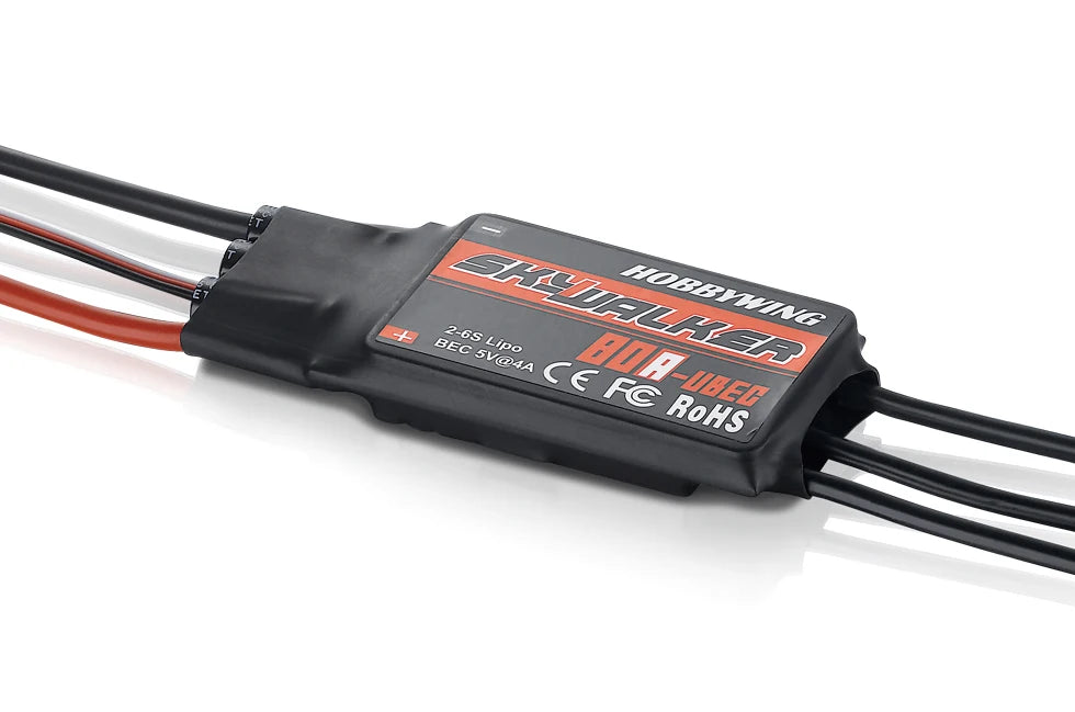 Hobbywing SKYWALKER ESC 2 - 6s 15A/20A/30A/40A/50A/60A/80A Build in bec UBEC Brushless RC heliCopter airplane Quadcopter - Image 5