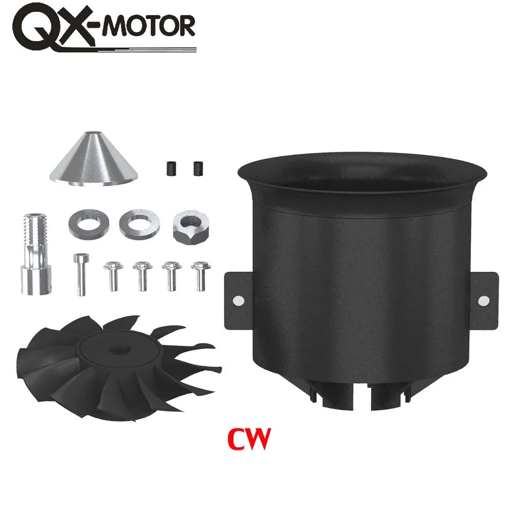 QX-MOTOR 70mm 12Blade Ducted Fan EDF with 6S Brushless Motor use 100A ESC Suitable for Jet Helicopter Drone Fixed-wing Parts - Image 12