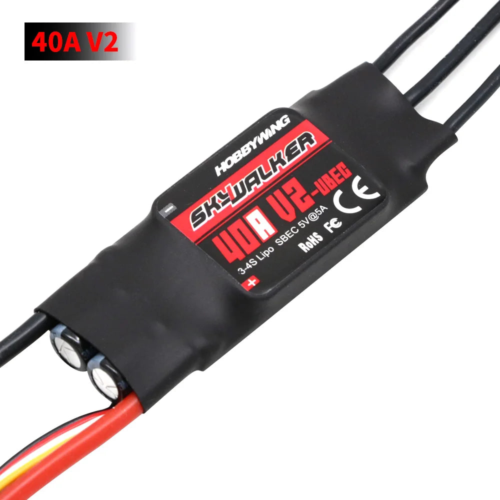 Hobbywing Skywalker 40A 50A 60A 80A 15A 20A 30A 100A 120A V2 130A160A ESC Speed Controller With UBEC For RC Airplanes Helicopter - Image 10