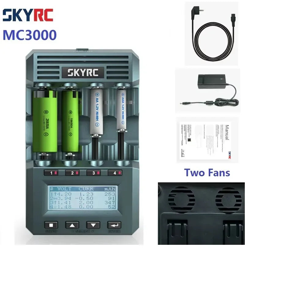 SKYRC MC3000 Bluetooth Cylindrical Battery Charger With Headset By Phone For Ni-MH Nickel-Nickel-Zinc Battery - Image 5