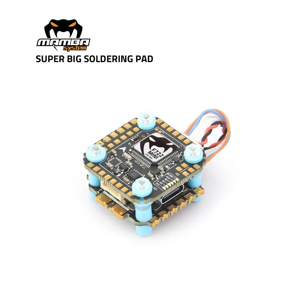 DIATONE MAMBA MK4 F722 MINI OSD Flight Controller W/ BLHeli_32 F40_128K ESC Dshot300/600/1200 3-6S for FPV Racing Drone - Image 2
