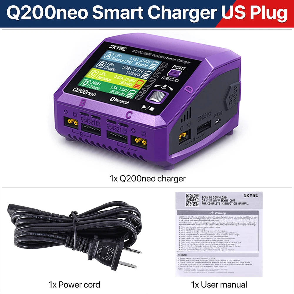 SkyRC Q200neo Lipo Battery Balance Charger Discharger AC200W DC400W for 1-6S LiPo - Image 8