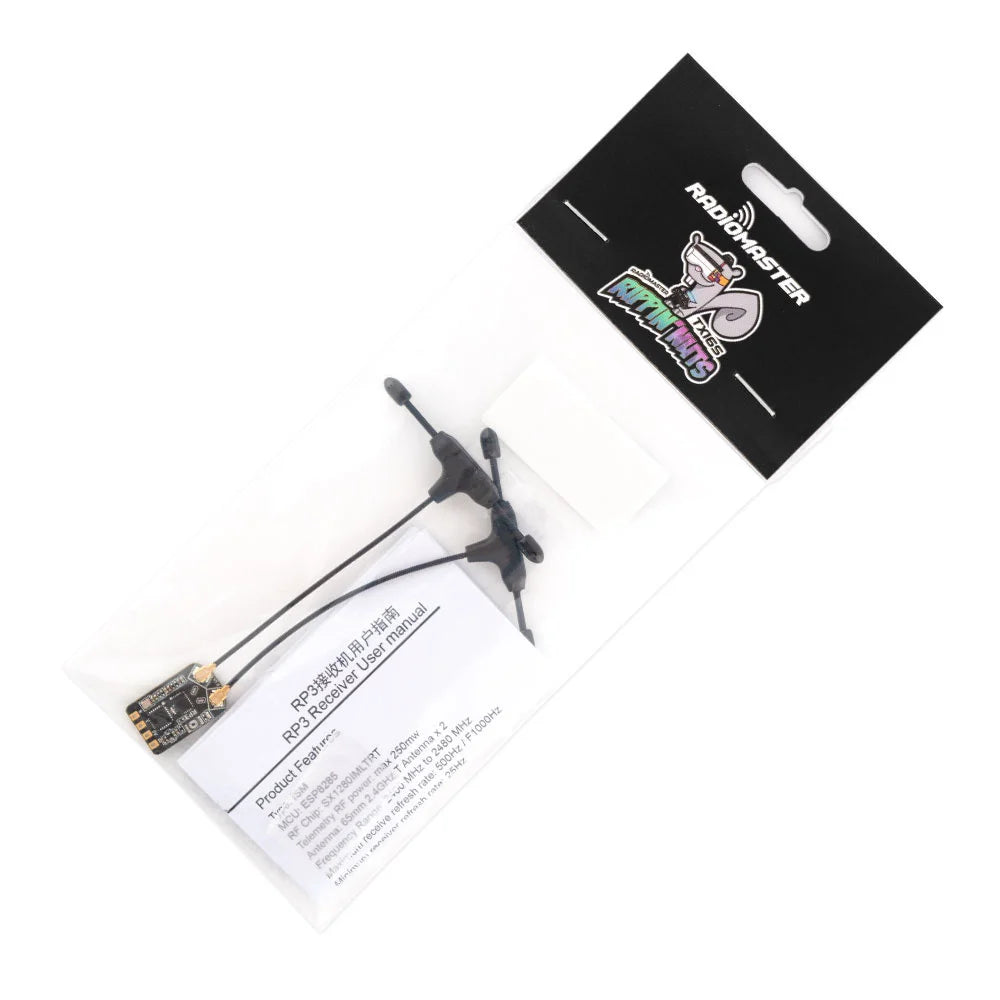 RadioMaster RP3 Diversity ExpressLRS ELRS 2.4GHZ Nano Receiver Dual Antenna for RC Airplane FPV Freestyle Tinywhoop Long Range - Image 2