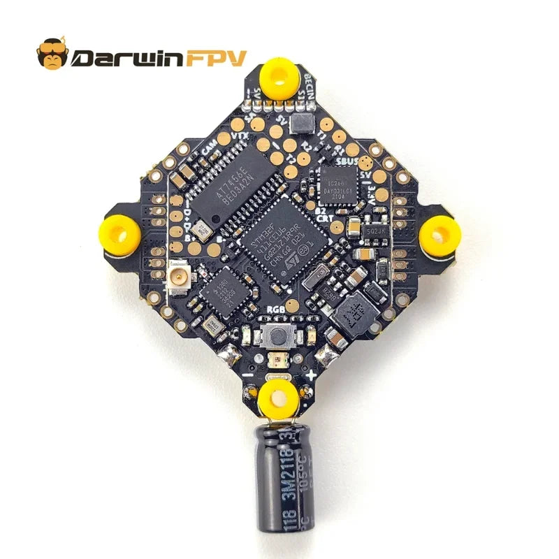 DarwinFPV ExpressLRS ELRS AIO F4 FC FPV Bluejay 2.4G Flight Controller Whoop Betaflight 15A OSD BEC 1-3S 4In1 ESC - Image 2