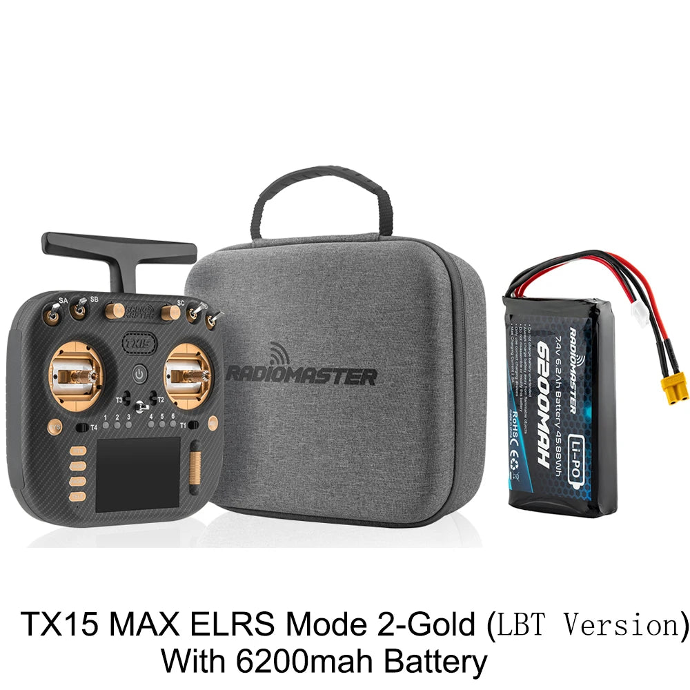 Radiomaster TX15 Max 3.5inch IPS Touchscreen Radio Controller ExpressLRS With AG02 CNC Hall Gimbal Built-in Gyro Microphone - Image 30