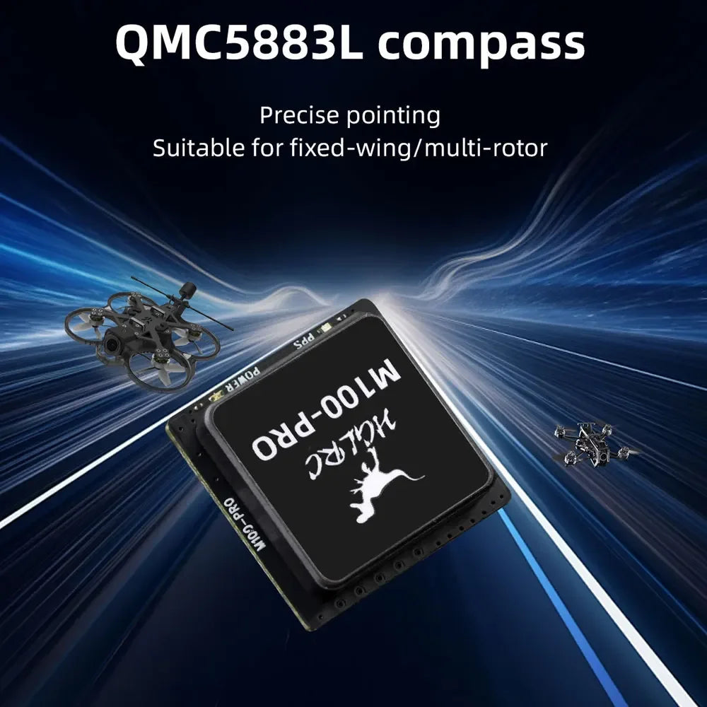 HGLRC M100 PRO GPS Chip B101 10th Generation Protocol Chip QMC5883L Compass for FPV Racing Freestyle Drones - Image 5