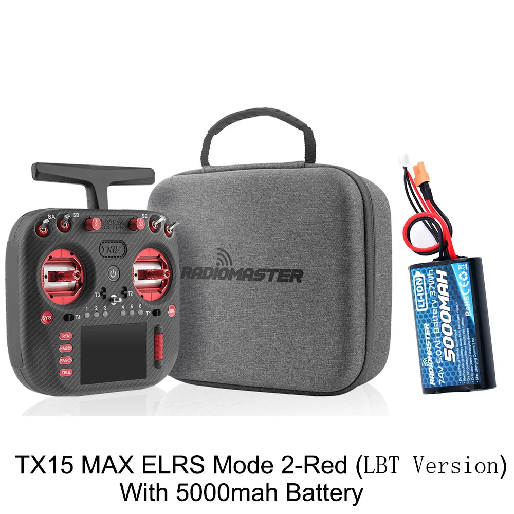 Radiomaster TX15 Max 3.5inch IPS Touchscreen Radio Controller ExpressLRS With AG02 CNC Hall Gimbal Built-in Gyro Microphone - Image 25
