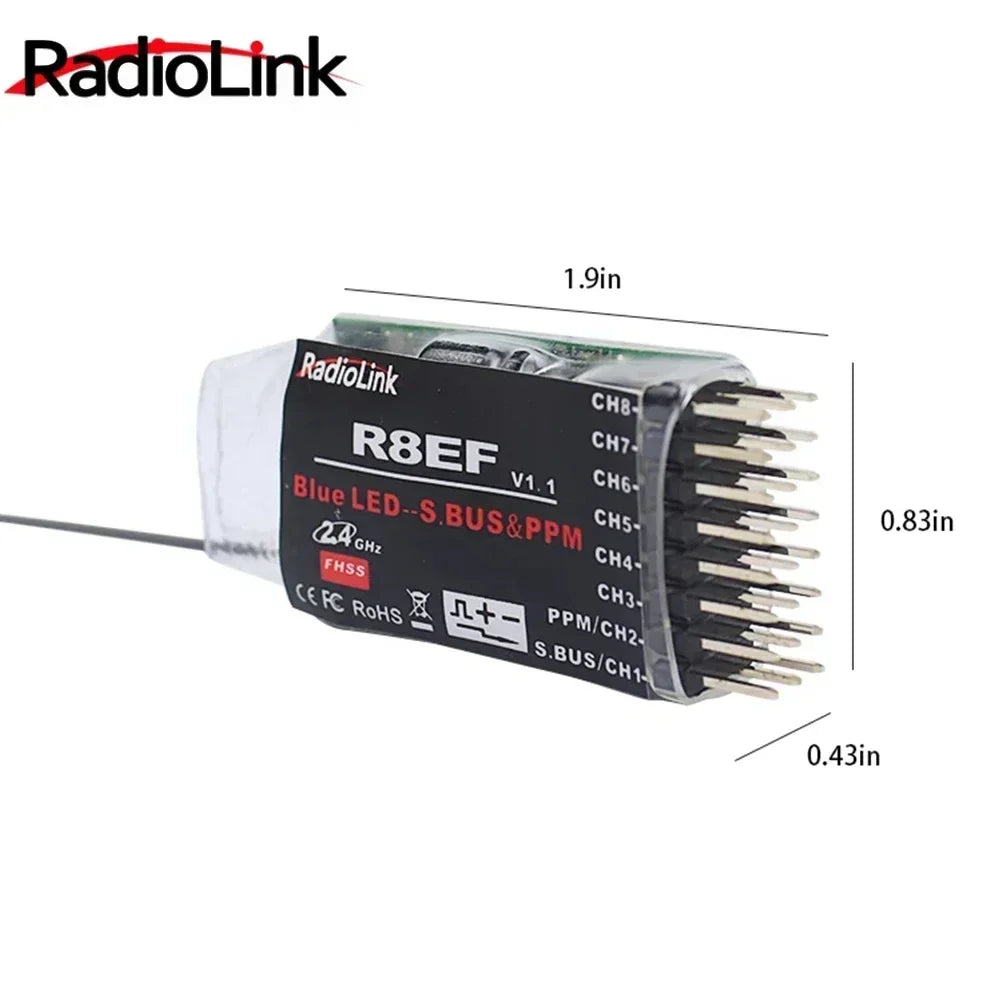 Radiolink New R12DSM R12DS R9DS R8FM R8EF R8FM R6DSM R6DS R6FG R6F Rc Receiver 2.4G Signal for RC Transmitter - Image 4