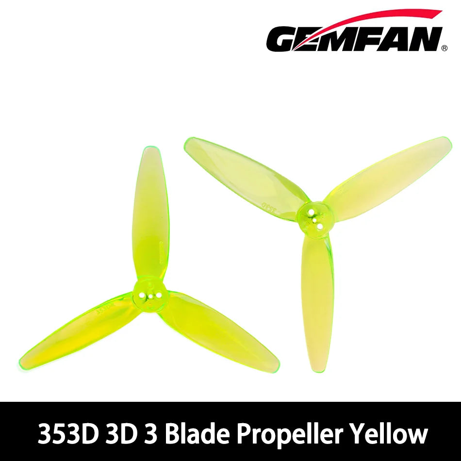 2Pairs Gemfan 353D 3D 3 Blade propeller 1.5mm 3 Holes For Small-sized Dual-rotor Freestyle Racing Drones - Image 6