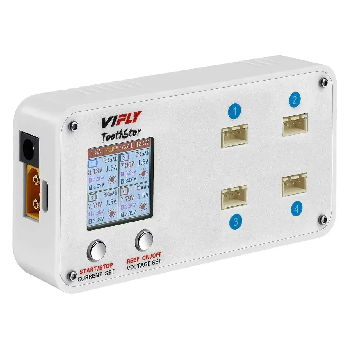VIFLY ToothStor 4 Port 2S Balance Charger with Storage Mode - Image 7