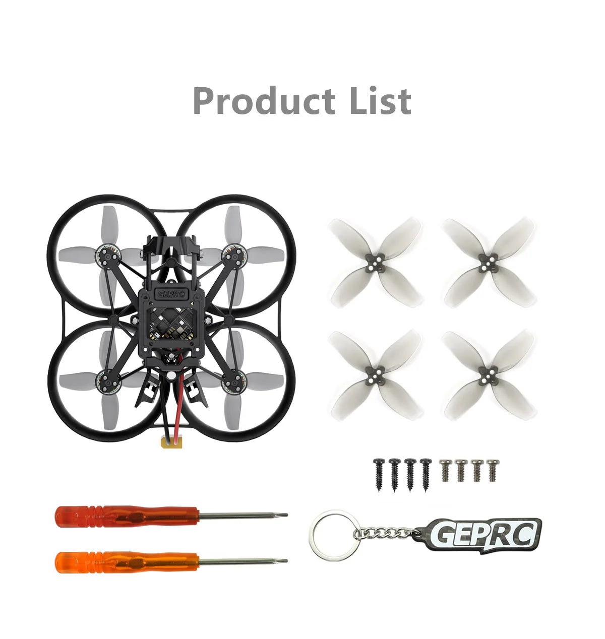 GEPRC DarkStar20 WTFPV Cinewhoop Quadcopter 5.8G UFL Antenna F41 1-2S AIO ELRS2.4G / TBS Nano RX Receiver FPV Drone - Image 6