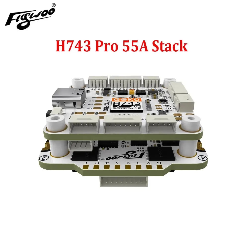 Flywoo GOKU H743 pro 32Bit Flight Controller 55A 128K 30x30 Stack with G55M AM32 4in1 ESC Plug&Play for Drone O4/O4 pro - Image 2