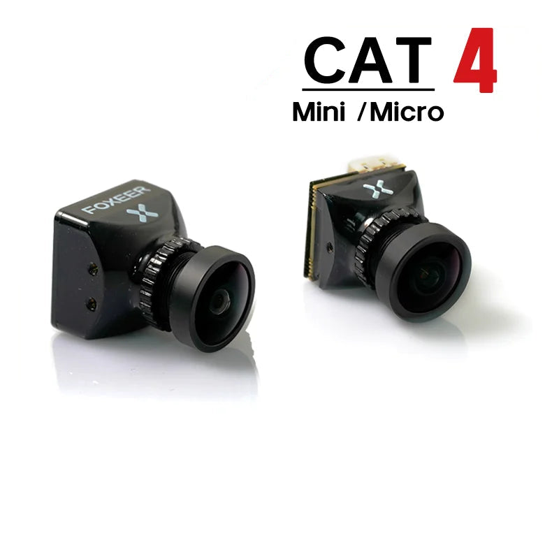 Foxeer Cat4 Mini/Micro Cat 4 Night Flight 1200TVL StarLight FPV Camera 0.0001lux 1/3'' Sensor 16:9 4:3 P/N Switchable for FPV