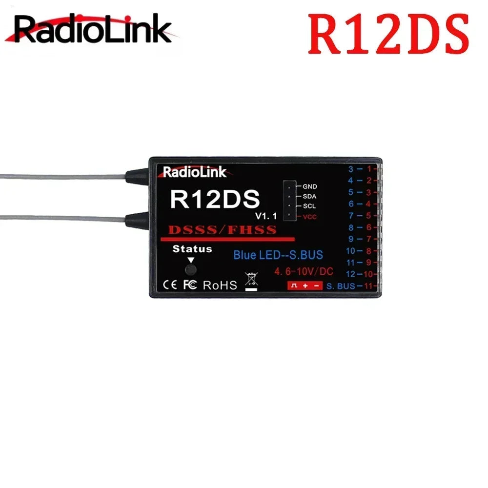 Radiolink New R12DSM R12DS R9DS R8FM R8EF R8FM R6DSM R6DS R6FG R6F Rc Receiver 2.4G Signal for RC Transmitter - Image 11