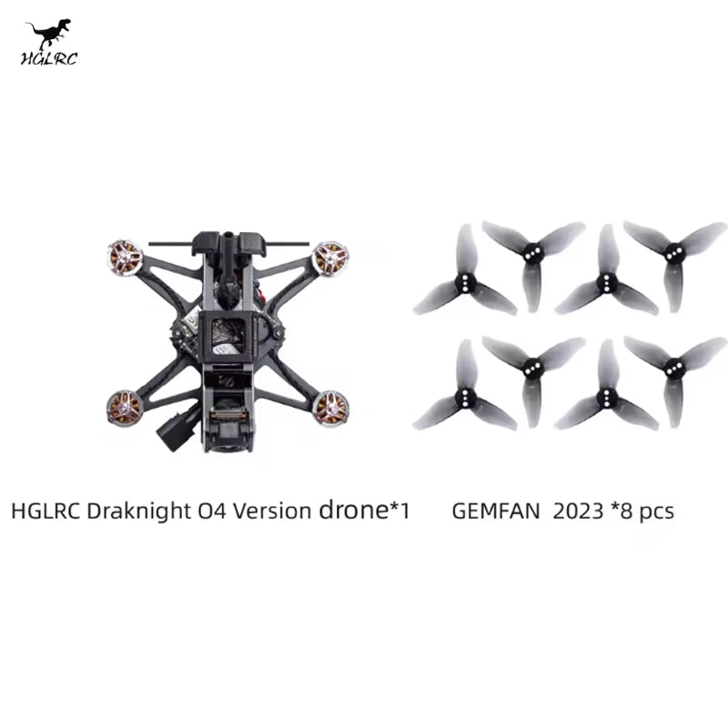 HGLRC Draknight O4 Lite / O4 Power Kits(WTFPV) 2inch FPV Drone Toothpick Quadcopter ELRS 2.4G - Image 4