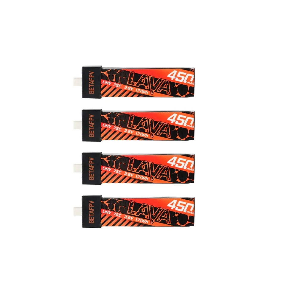 BETAFPV LAVA 1S 450mAh 75C Battery (4PCS) for Air75 Drones - Image 2
