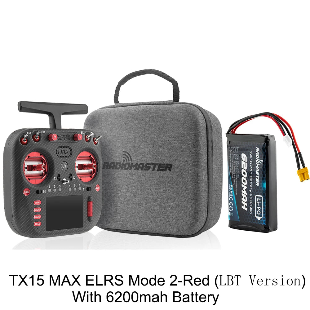 Radiomaster TX15 Max 3.5inch IPS Touchscreen Radio Controller ExpressLRS With AG02 CNC Hall Gimbal Built-in Gyro Microphone - Image 26