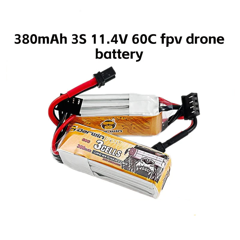 DarwinFPV 380mAh 3S 11.4V 60C fpv drone battery