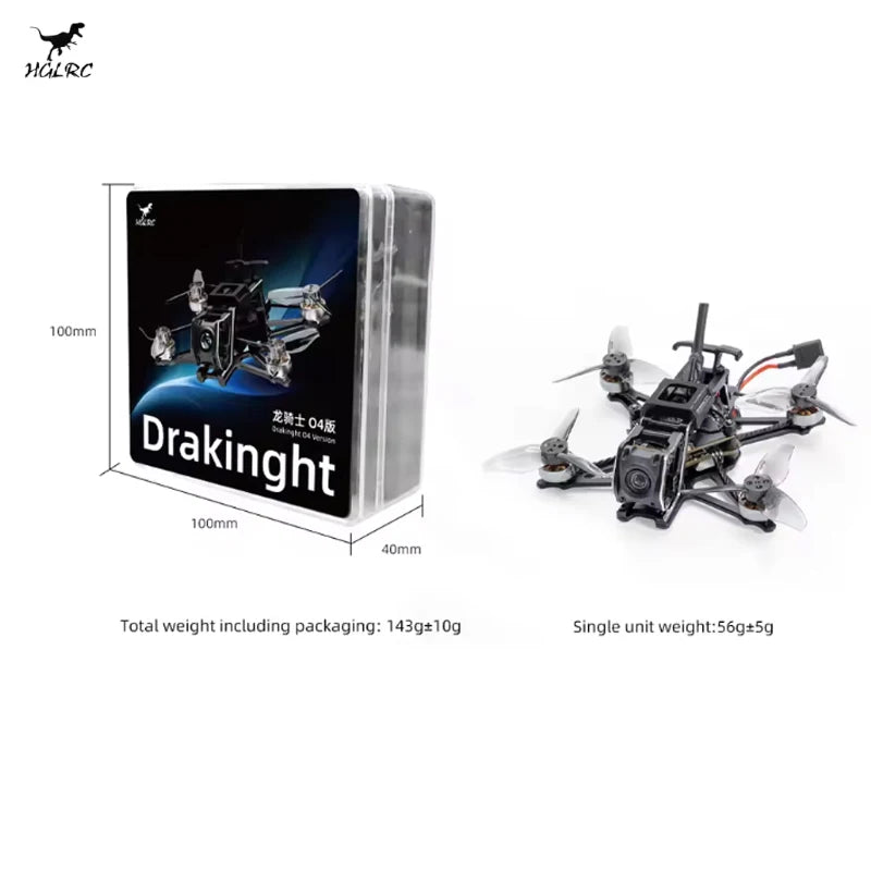 HGLRC Draknight O4 Lite / O4 Power Kits(WTFPV) 2inch FPV Drone Toothpick Quadcopter ELRS 2.4G - Image 5
