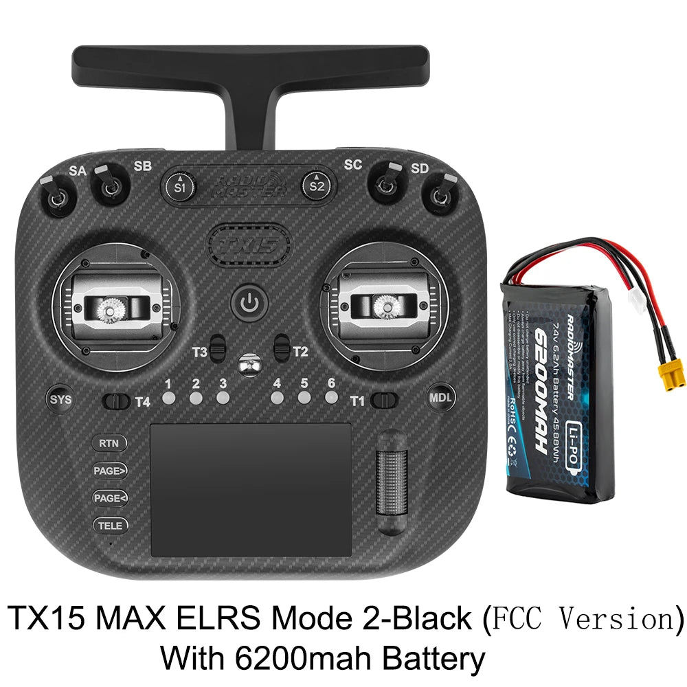 Radiomaster TX15 Max 3.5inch IPS Touchscreen Radio Controller ExpressLRS With AG02 CNC Hall Gimbal Built-in Gyro Microphone - Image 10