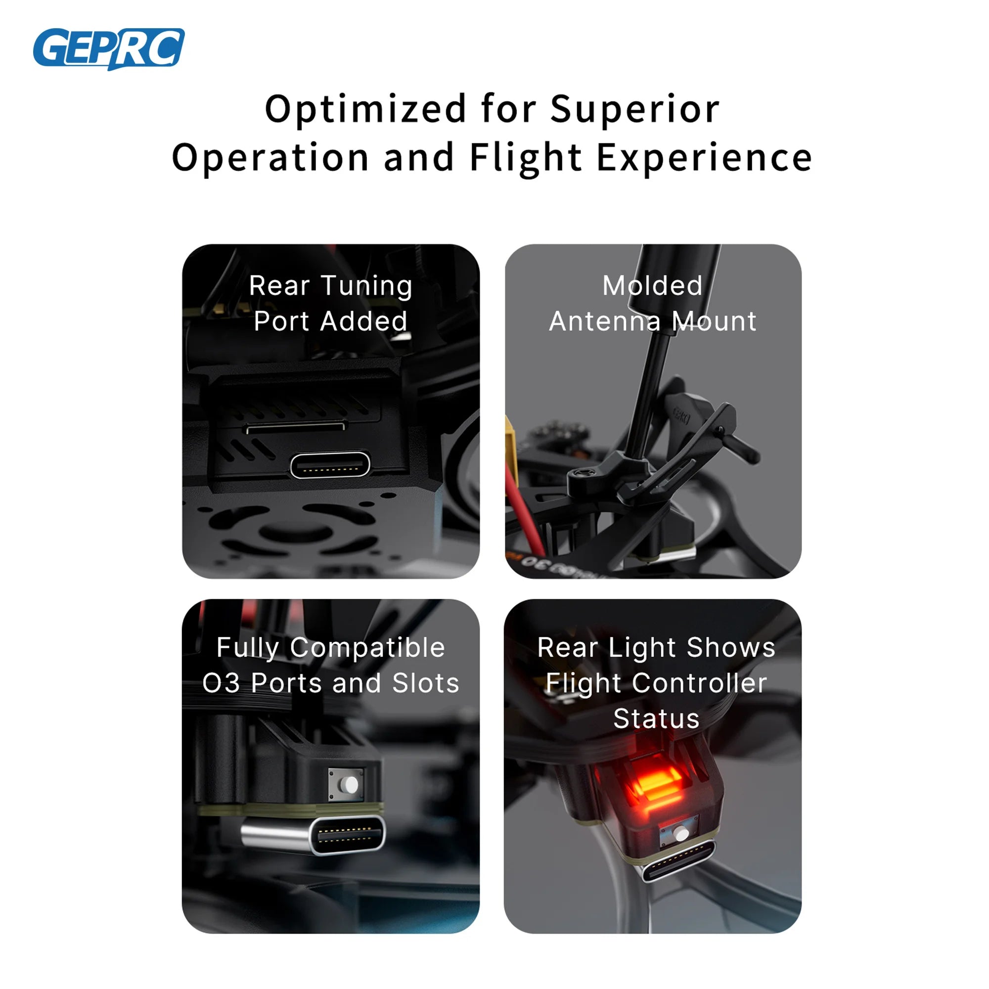 GEPRC Cinelog30 V2 Analog FPV TAKER F722 45A AIO FC 1404 3850KV Motors Fly Light FPV Racing Drone RC FPV Quadcopter - Image 4