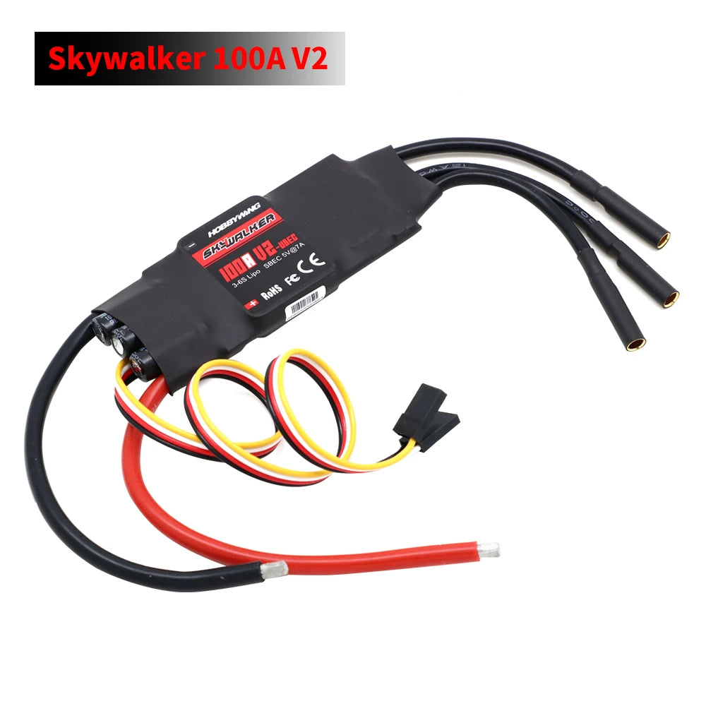 Hobbywing Skywalker 40A 50A 60A 80A 15A 20A 30A 100A 120A V2 130A160A ESC Speed Controller With UBEC For RC Airplanes Helicopter - Image 14