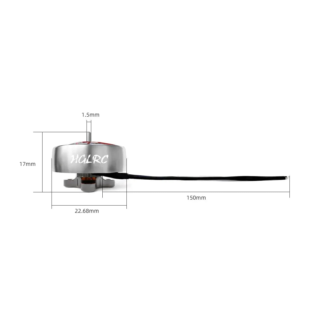 HGLRC SPECTER 1804 2450KV Brushless Motor - 4-6S LiPo, 5-6" Prop for FPV Freestyle Drones DIY - Image 4