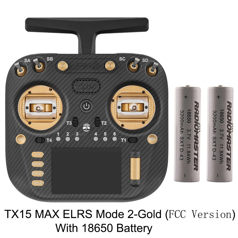 Radiomaster TX15 Max 3.5inch IPS Touchscreen Radio Controller ExpressLRS With AG02 CNC Hall Gimbal Built-in Gyro Microphone - Image 16