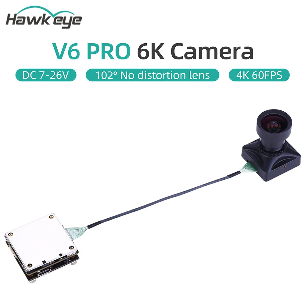 Hawkeye 6K Card Recorder Camera V6 PRO 1 INCH 20MP Camera WiFi control DC 7-26V 8X Digital zoom Multiple C-mount Housings - Image 3