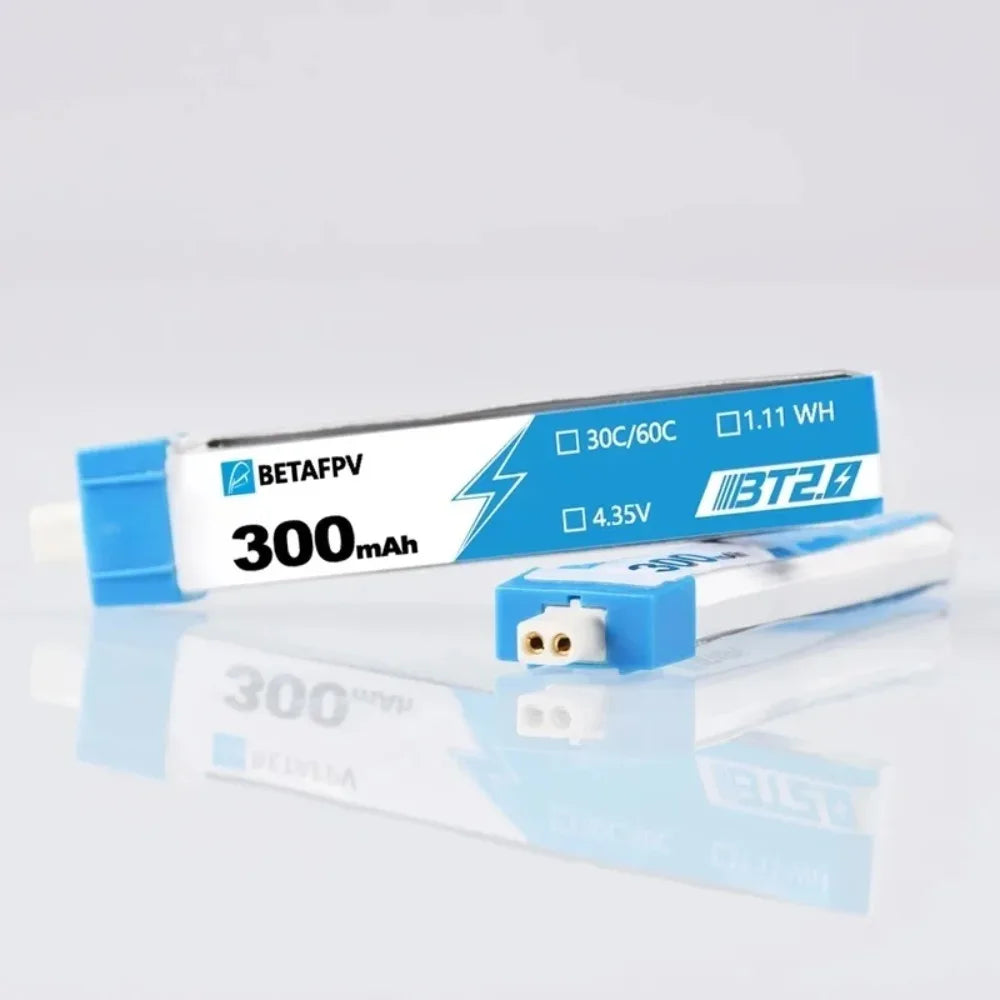 BETAFPV BT2.0 1S 300mAh Battery 3.8V 4.35V 30C/60C Lipo for Cetus FPV Googles Tiny Whoop Drone Meteor65 - Image 2