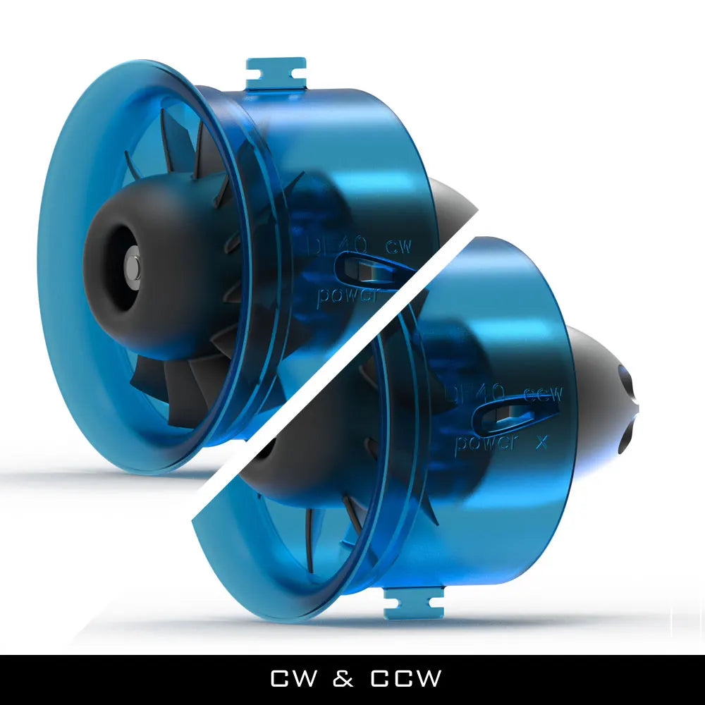 Hobbyocean 40mm EDF 8 baldes CCW/CW Ducted fan system with 6500KV 8600KV Brushless Motor 3S/4S for RC Airplane Model Jet Plane - Image 2