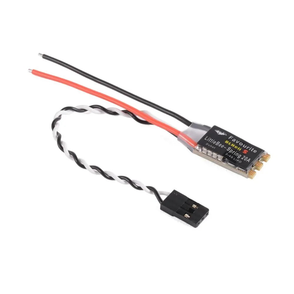 FVT LittleBee Little Bee BLHeli_S ESC DSHOT SPRING 20A ESC BLHeli S Speed Controller 2-4S for FPV Racing Drone - Image 5