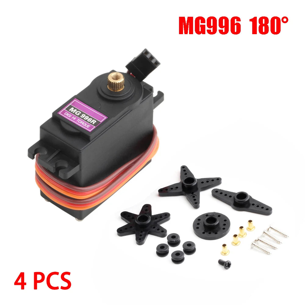 4PCS 13KG 15KG Servos Digital MG995 MG996R Servo All Metal Gear for JR Car RC Model Helicopter Boat Arduino UNO DIY - Image 9