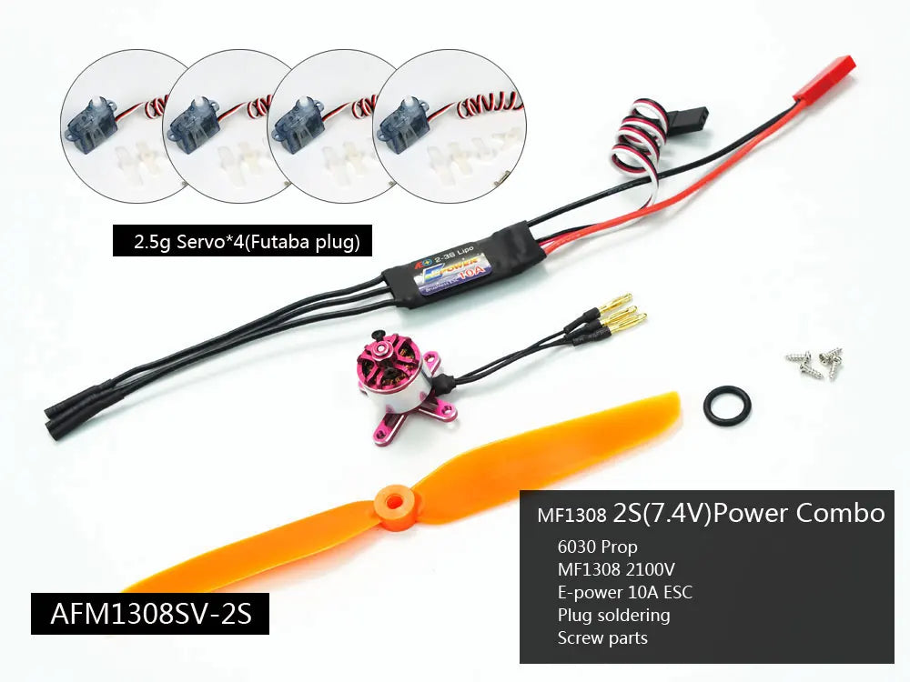AEORC AFM1306-2S Micro Power System Combo 7.4V 5-inch 6-inch 1306/1308 Electric Racing Drone Motor Combo Kit for DIY Build - Image 4