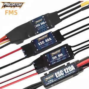 FMS ESC Speed Control Brusheless 6A 12A 20A 40A 50A 60A 80A 100A 120A New Predator RC Airplane Model Plane Avion Spare Parts