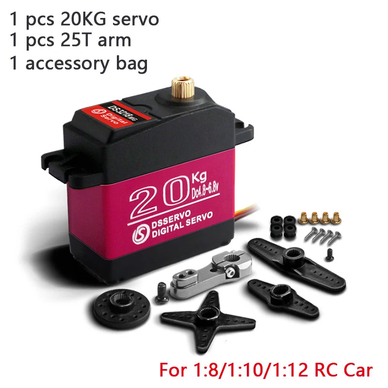 1X Waterproof Servo 20Kg 25Kg 30Kg 35Kg 40Kg High Speed servo Metal Gear Digital Servo RC Baja Servo For 1/8 1/10 Scale RC Cars - Image 7