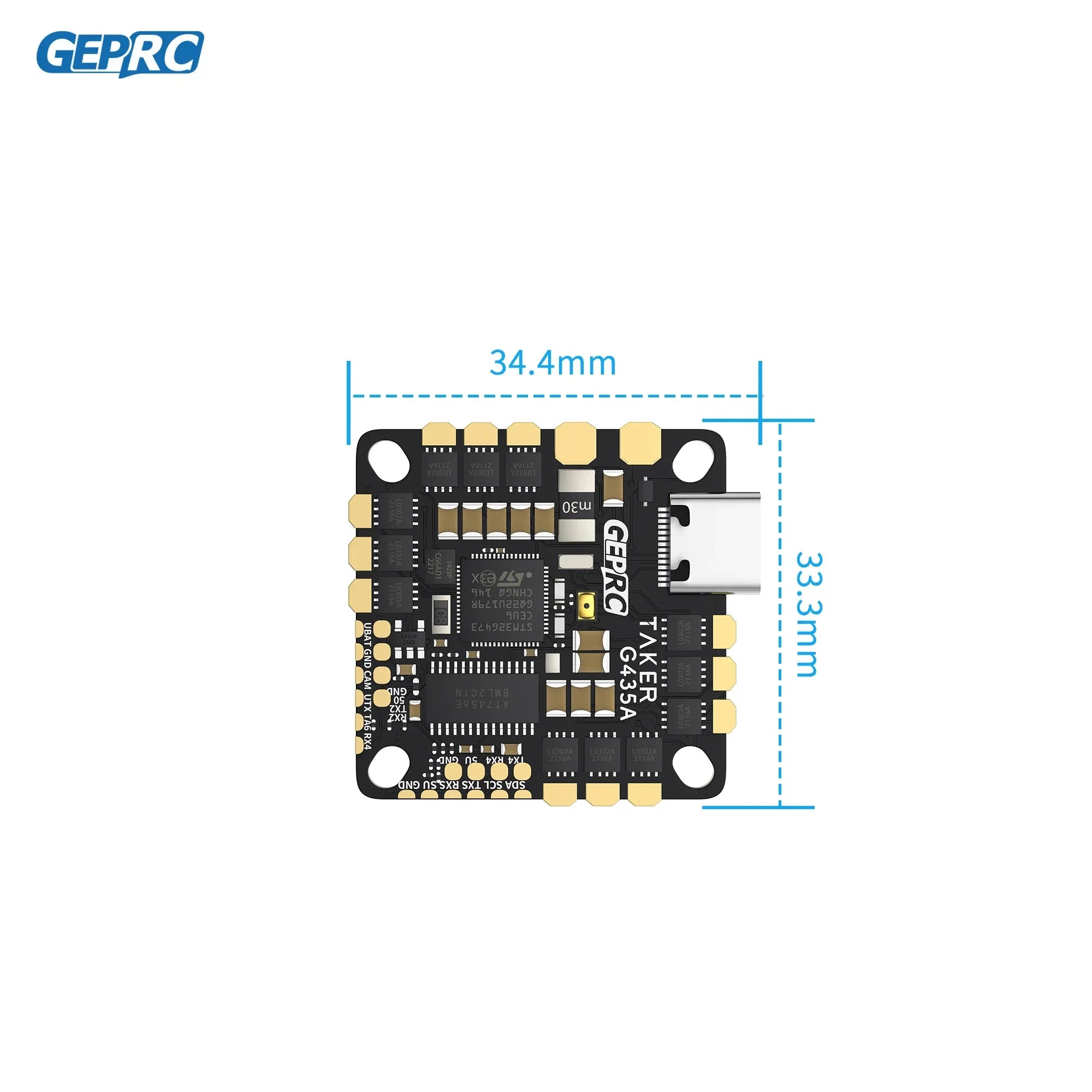 GEPRC GEP-TAKER G4 35A AIO G473 Main Control 170MHz 2~4S Transmitter Flight Control System RC FPV Racing Drone - Image 4