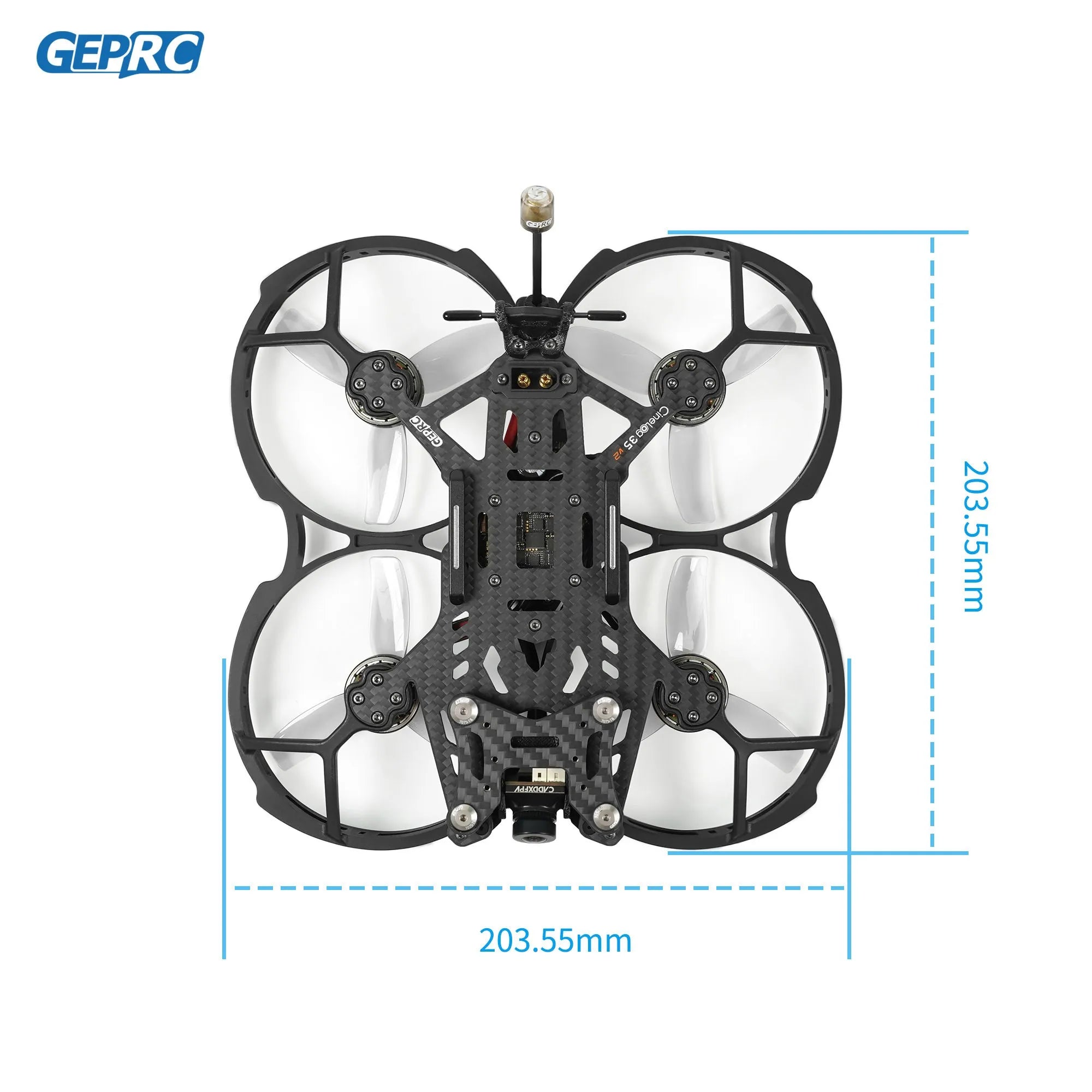 GEPRC Cinelog35 V2 Analog FPV Drone System 2105.5-2150KV VTX SPEEDX2 ICM 42688-P F722-45A AIO V2 RC Quadcopter Freestyle Drone - Image 5