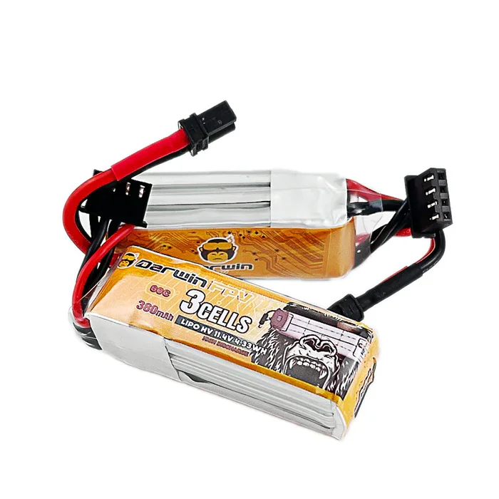 DarwinFPV 380mAh 3S 11.4V 60C fpv drone battery - Image 3
