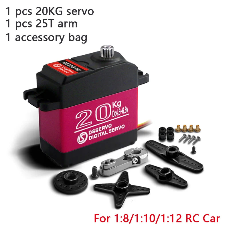 1X Waterproof Servo 20Kg 25Kg 30Kg 35Kg 40Kg High Speed servo Metal Gear Digital Servo RC Baja Servo For 1/8 1/10 Scale RC Cars - Image 8