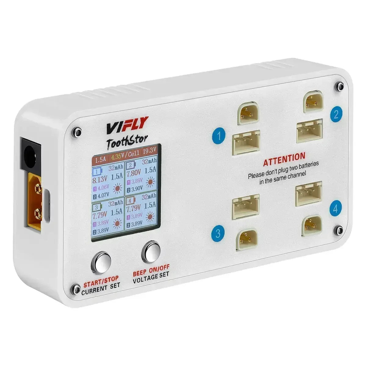 VIFLY ToothStor 4 Port 2S Balance Charger with Storage Mode - Image 6